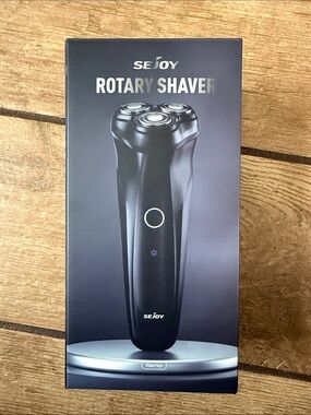 Sejoy Black Rotary Shaver for Men - Smooth Close Shave